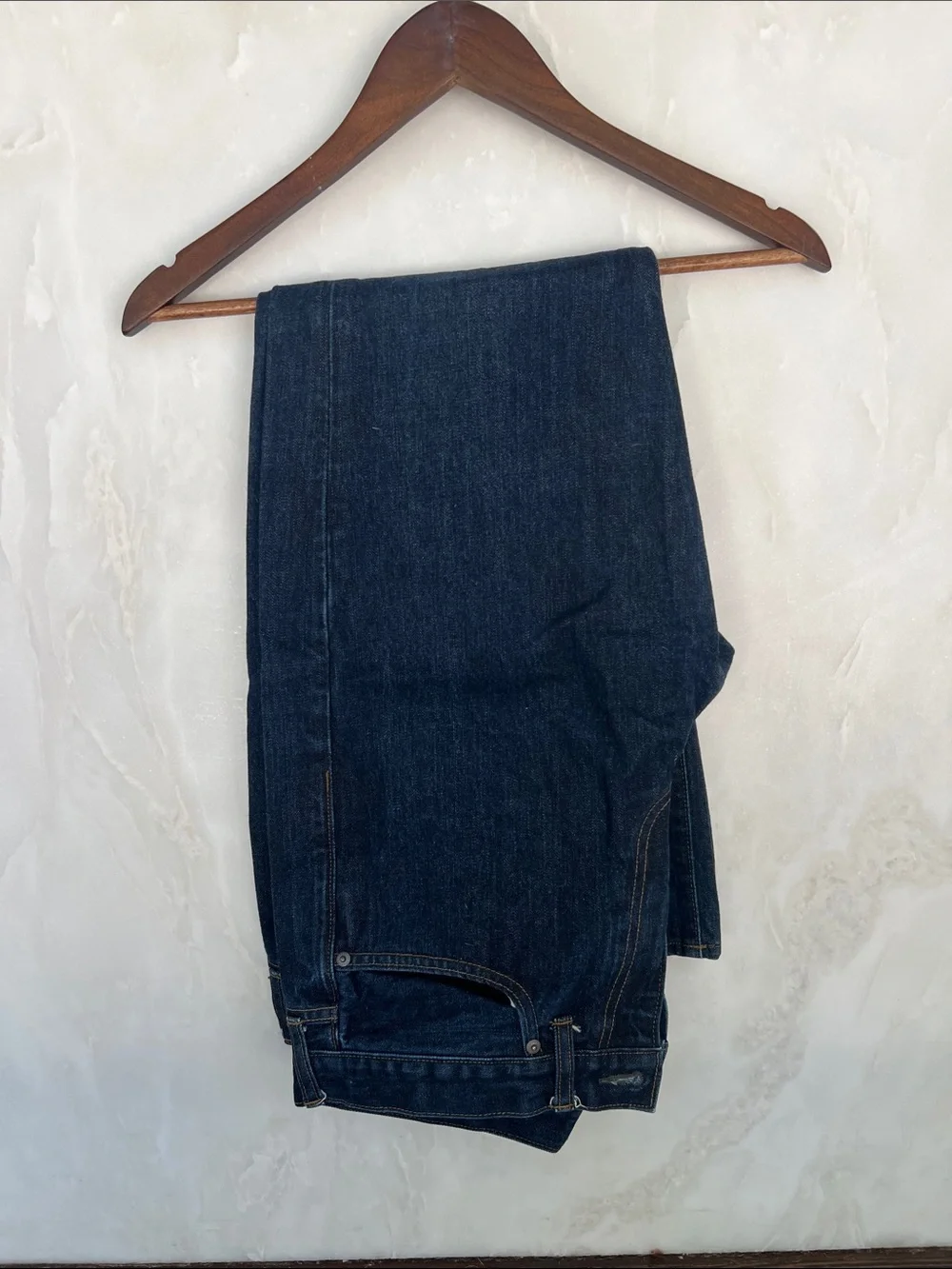 J. Crew Men's Straight Jeans in Dark Blue